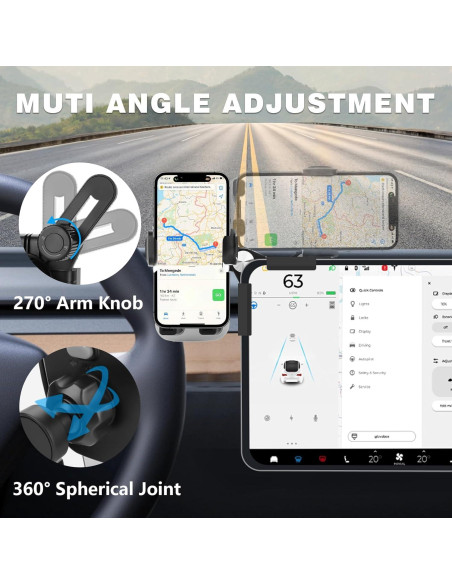 Soporte para Teléfono Universal BSADIY para Tesla Model 3/Y Soporte para Teléfono Universal BSADIY para Tesla Model 3/Y