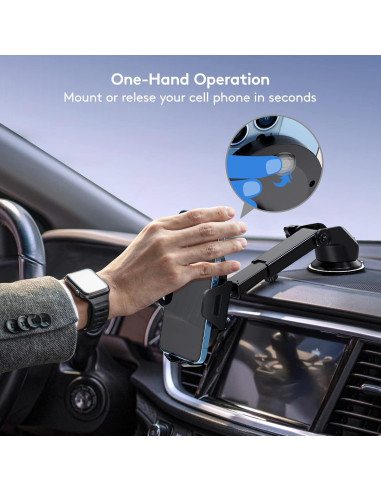 Soporte Universal para Teléfono de Coche Lusosh - Ventosa Fuerte