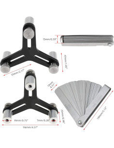 Herramienta Cuadrado Anillos Pistón TUELETFU 2-5 cm 32 Hojas 2