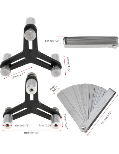 Herramienta Cuadrado Anillos Pistón TUELETFU 2-5 cm 32 Hojas