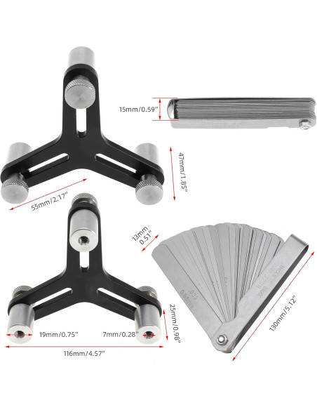 Herramienta Cuadrado Anillos Pistón TUELETFU 2-5 cm 32 Hojas