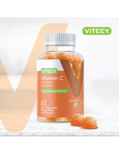 Gomitas de Vitamina C Viteey 60 Unidades - Veganas y Sin Gluten 2