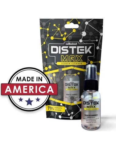 Limpiador de Pantallas Cellhelmet Distek Max 30 mL - Alcohol 70%