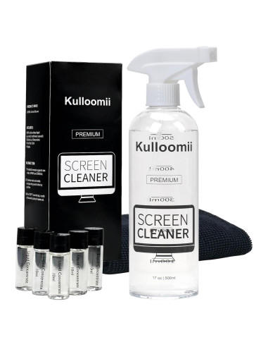 Limpiador de Pantallas Kulloomii 2500ml + Paño Microfibra