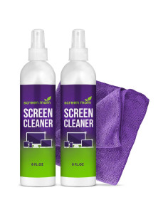 Kit Limpiador de Pantallas Screen Mom 2-Pack 454g - Spray y Paño Microfibra
