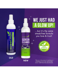 Kit Limpiador de Pantallas Screen Mom 2-Pack 454g - Spray y Paño Microfibra 2