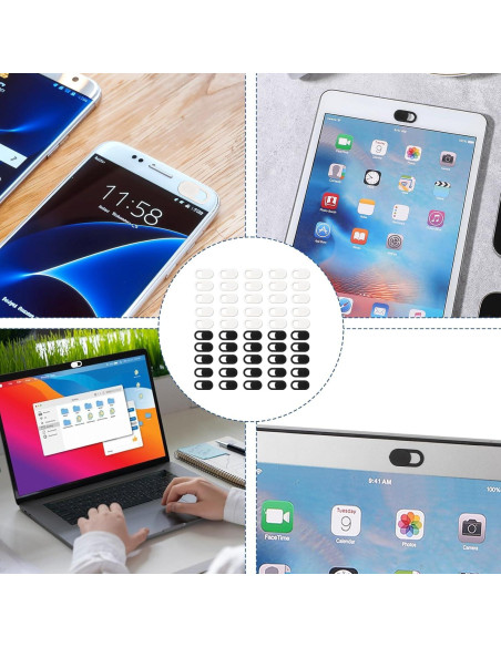 50 Pcs Cubierta de Webcam Universal JJUNW - Protección Privacidad