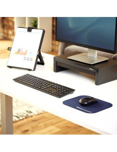 Alfombrilla de ratón Fellowes Microban Azul 22.86x20.32 cm 2