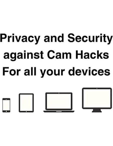 Cubierta de Webcam Foretra Negra Ultra Fina - Paquete de 10