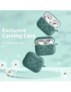 Funda de Silicona Lerobo para AirPods Pro 2 - Verde Pino 2