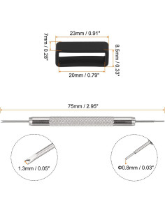 Correa de Reloj HARFINGTON Silicona 20mm con Herramienta 2