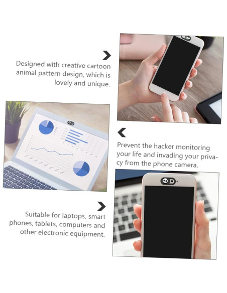 Cubierta de Privacidad Jojofuny para Webcam - Set de 3 Piezas