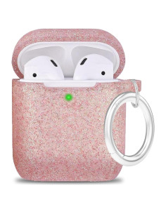 Funda de Silicona Brillante YOMPLOW para AirPods 2 y 1 - Oro Rosa