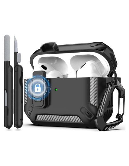 Funda Protectora RFUNGUANGO para AirPods Pro 2da Gen con Kit de Limpieza