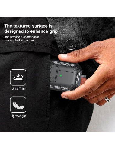 Funda Protectora RFUNGUANGO para AirPods Pro 2da Gen con Kit de Limpieza