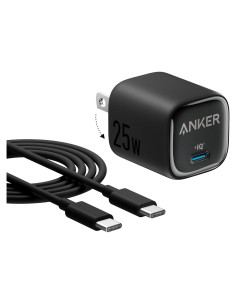 Cargador Anker 25W USB C Compacto Plegable para Samsung y Apple