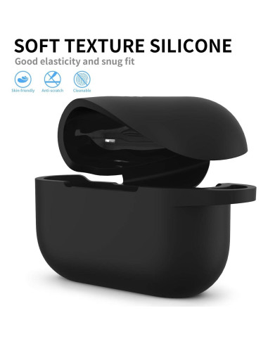 Funda de Silicona Protectora GMUDA para AirPods Pro 1/2 - Negro