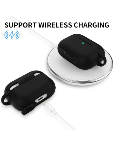 Funda de Silicona Protectora GMUDA para AirPods Pro 1/2 - Negro