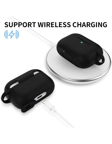 Funda de Silicona Protectora GMUDA para AirPods Pro 1/2 - Negro