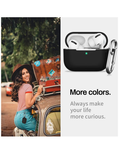 Funda de Silicona Protectora GMUDA para AirPods Pro 1/2 - Negro