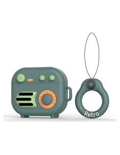 Funda protectora AirPods 3 Moydolo diseño retro verde