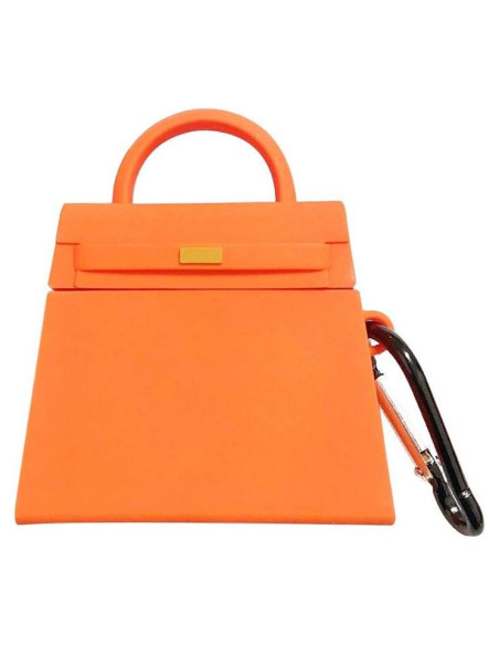 Funda de Silicona Antideslizante BONTOUJOUR para AirPods Pro - Naranja