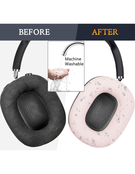 Kit de Protección SOULWIT para AirPods Max - Funda TPU y Almohadillas Silicona