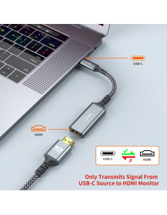 Adaptador USB-C a HDMI 4K IIABC para iPhone 15 Pro y más 2