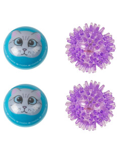Pelotas LED Wacky Bouncers Nala - Juguete para Gatos - 4 Pzas