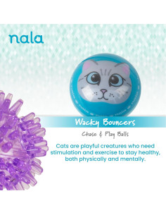 Pelotas LED Wacky Bouncers Nala - Juguete para Gatos - 4 Pzas 2