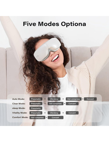 Masajeador de Ojos iKristin Plegable con Calor y Música