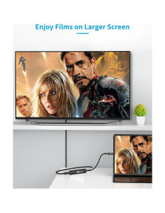 Adaptador USB C a HDMI Sniokco 4K 30Hz Thunderbolt 3/4 2