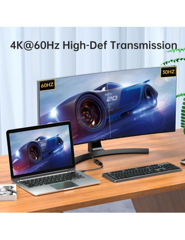 Adaptador USB C a HDMI 4K Biaze con HDR Dinámico 32g