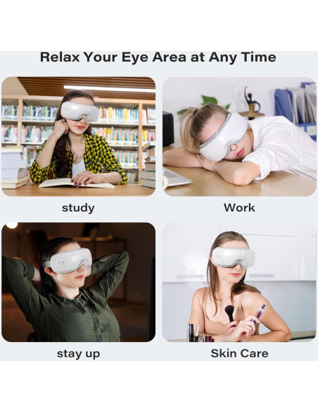 Masajeador de Ojos iKristin Plegable con Calor y Música