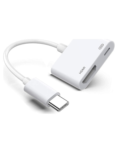 Adaptador HDMI Digital USB-C 4K Hatuge para iPhone y iPad Adaptador HDMI Digital USB-C 4K Hatuge para iPhone y iPad