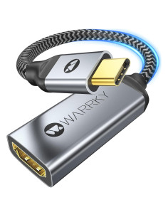 Adaptador USB C a HDMI 4K WARRKY, 30g, 11.8x8.9cm