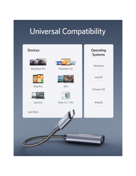 Adaptador USB-C a DisplayPort Anker PowerExpand 4K 60Hz