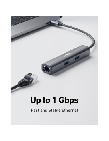 Adaptador Hub USB-C Anker A8338 5 en 1 HDMI 4K Ethernet