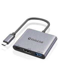 Adaptador USB-C a HDMI 4K 30Hz VELOLINK con Carga PD