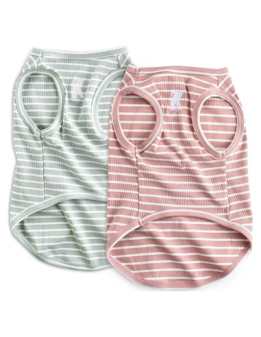 Camisa para Perro Koneseve 3XL Rosa y Verde Transpirable