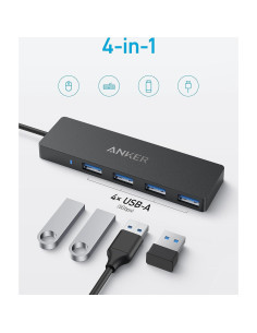 Hub USB-C Anker 4 Puertos 5Gbps Ultra Delgado 0.2m 2