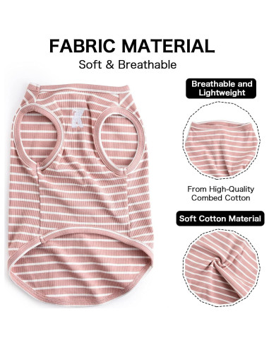 Camisa para Perro Koneseve 3XL Rosa y Verde Transpirable