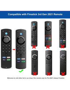 Funda de Silicona Antideslizante TOKERSE para FireTV Stick 3ra Gen 2