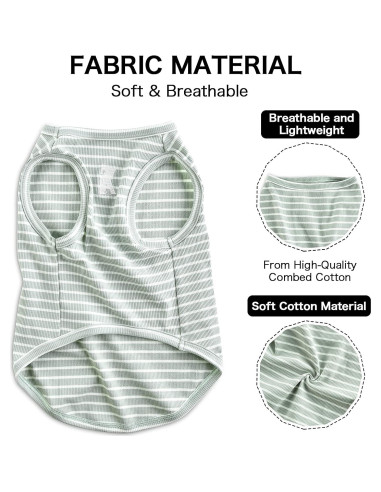 Camisa para Perro Koneseve 3XL Rosa y Verde Transpirable