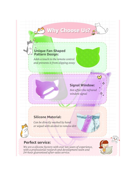 Funda de Silicona para Control Remoto Roku ONEBOM 2 Pack Verde/Púrpura