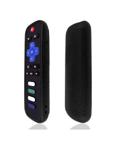Funda Protectora de Silicona para Control Remoto Roku - Negro