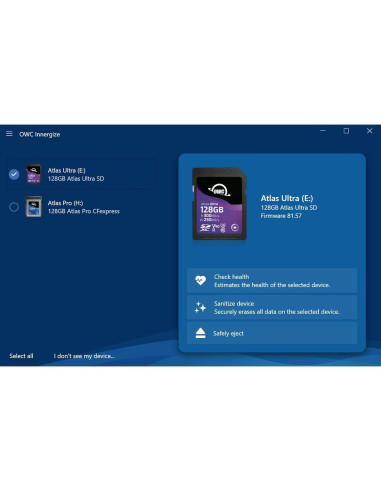 Lector de tarjetas OWC Atlas Dual CFexpress y SDXC USB-C