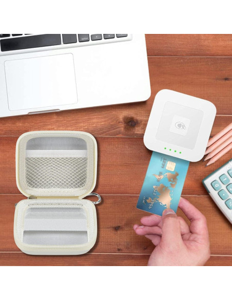 Funda Dura para Lector de Tarjetas Chip COMECASE Blanca