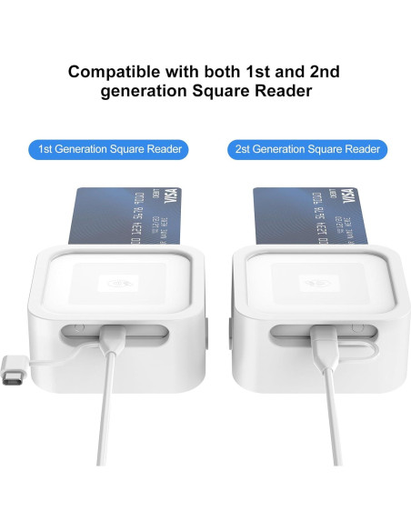 Base para Lector de Tarjetas Square Reader ROUNKIN Blanco Base para Lector de Tarjetas Square Reader ROUNKIN Blanco