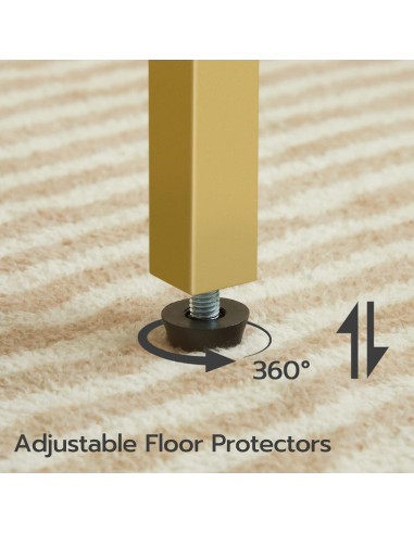 Mesa Lateral HOOBRO DW112BZ01G1 con Carga USB y 3 Estantes